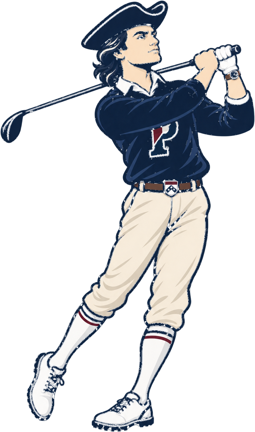 Penn Golf Quaker, mid follow-through